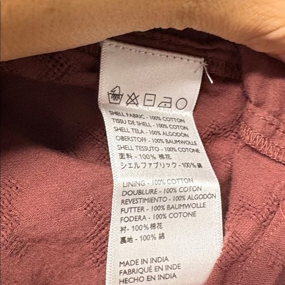 Cleobella Antonia Buttondown Top sz small brown - Picture 4 of 6